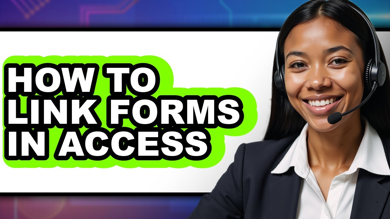 How to Link Forms in Access (only Way) - YouTube
