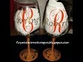 start to finish personalized wine glasses