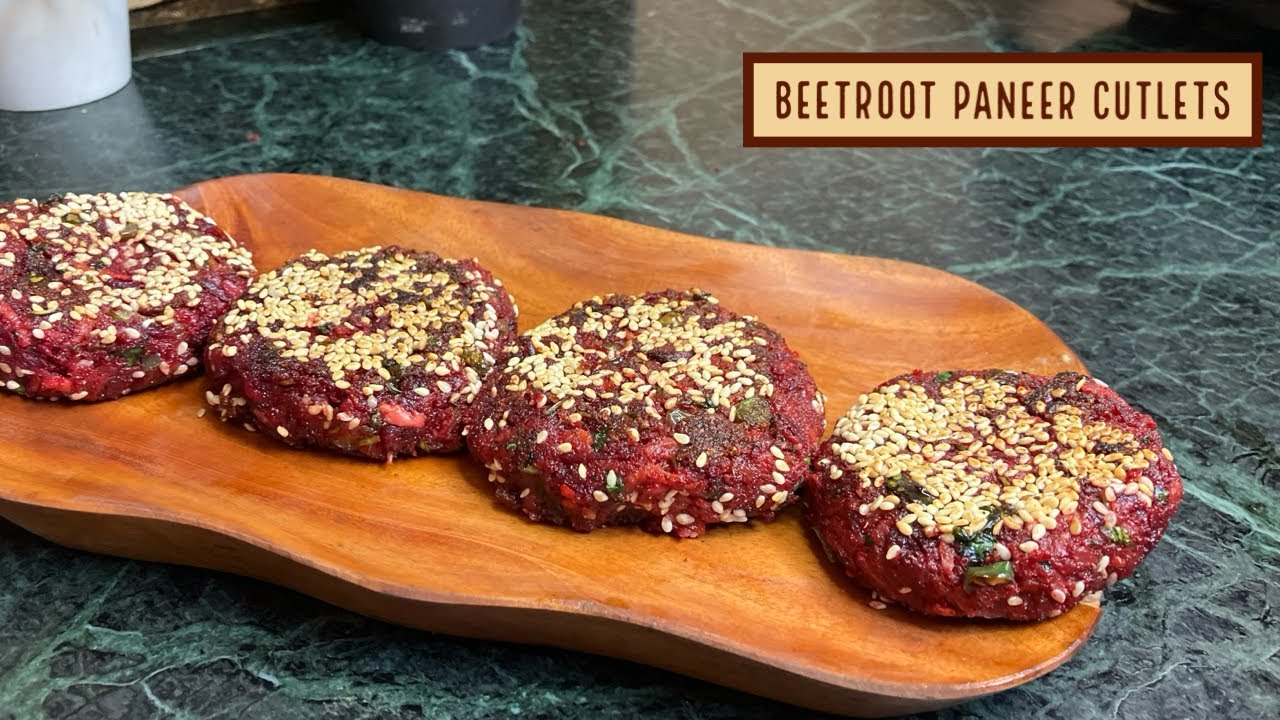 Beetroot Paneer Cutlets Detailed Recipe