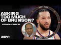 Stephen A. thinks the Knicks are asking TOO MUCH of Jalen Brunson 👀 | First Take