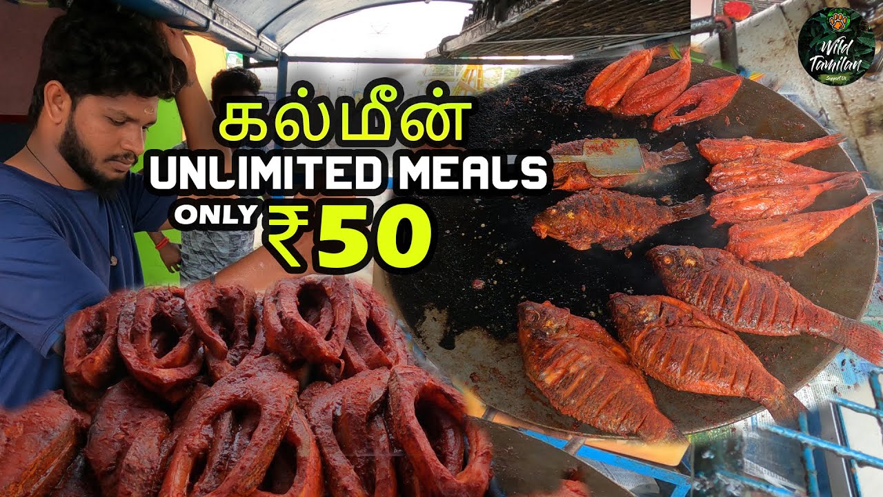 ஒகேனக்கல் கல்மீன் Hotel | Ulimited meals at ₹50 | Wild Tamilan | TAWA ...