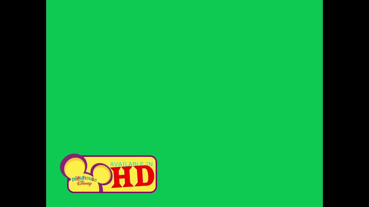 Playhouse Disney “Available in HD” 20102011 Green Screen Chroma Key