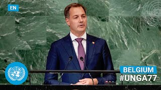 🇧🇪 Belgium - Prime Minister Addresses United Nations General Debate, 77th Session (English) | #UNGA