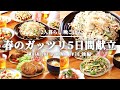 【5日間の夕飯】がっつり食べたい時の春献立 【#76 後編】