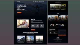 Master Creating A Travel Agency Website Design Using HTML, CSS and JavaScript | With Animations