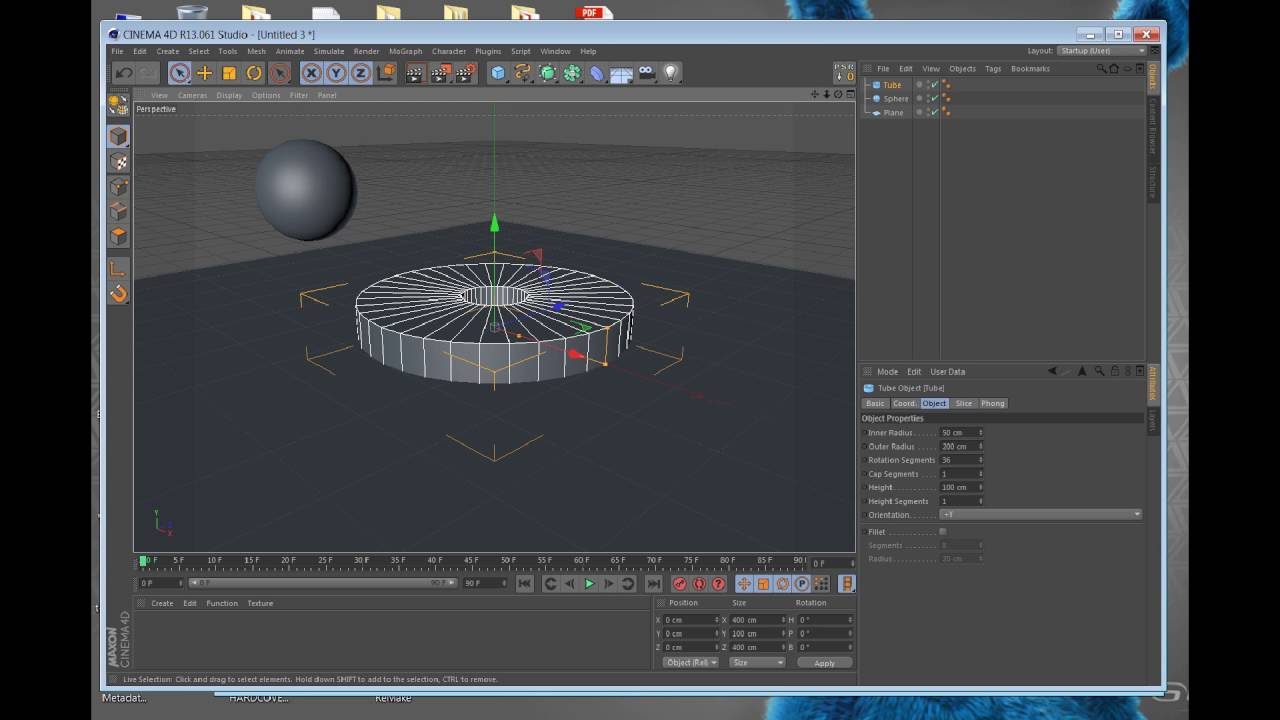 How to make things fall in holes using dynamics inside Cinema 4d - YouTube