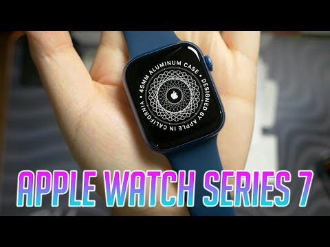 Apple Watch Series 7 (45mm Blue Aluminum) - YouTube