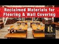 Reclaimed Materials used for Flooring and Wall Coverings : Tutorial Reclaimed Materials used for Flooring and Wall Coverings : Tutorial