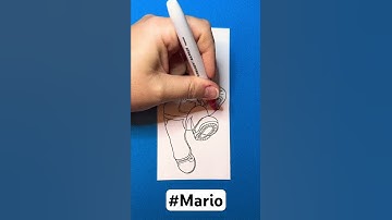 Mario Colouring in #colouring #satisfying #mario #shorts