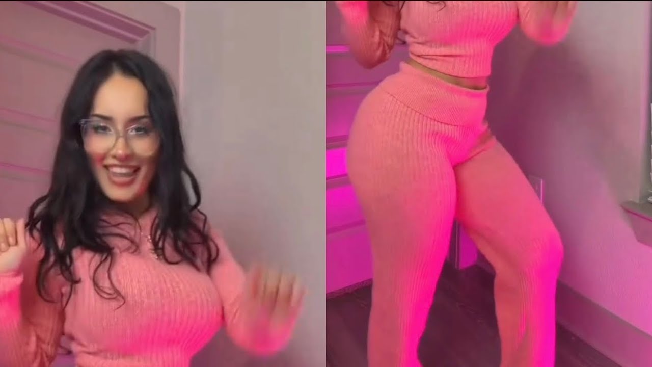 Grwm to go To Dinner With Friends | 2 piece Pink Cropped Long Sleeve Knit Top & Bottoms 