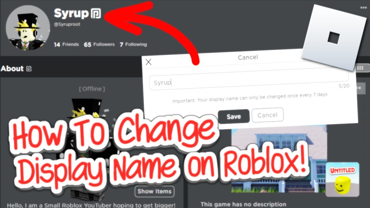 How to change your display name on Roblox