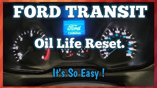 How To Reset Oil Change Required Light On A Ford Transit The Easy Way. Powerstroke Ecoboost & More.