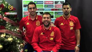 No te pierdas las tomas falsas de los saludos de navidad de la Selección española