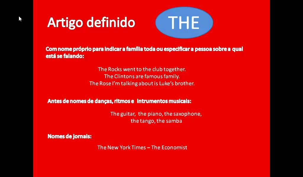 Texto Com Artigos Definidos E Indefinidos Em Ingles