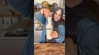 This is how I make a sourdough starter without measuring in 7 days -eyeballing everything #sourdough