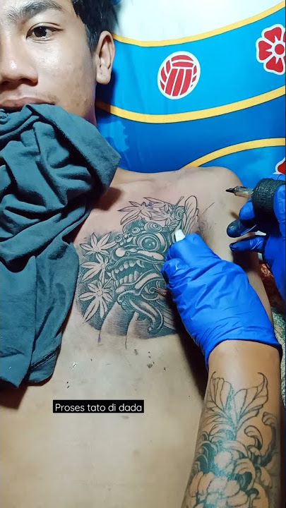 #tato proses tato di dada keren #tato #tatoo #keren #seni #senimantato #tatoartis