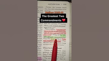 The two Greatest commandment