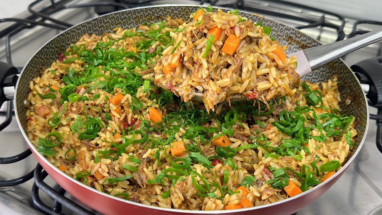 ARROZ DE FRALDINHA | Muito saboroso! Aqui na minha casa não sobra nada 😋