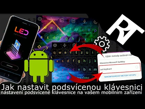 Jak nastavit podsvícenou klávesnici  na mobilu / podsvícení klávesnice – Android RGB (tutoriál)