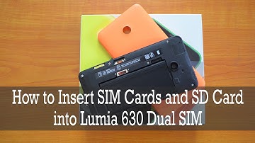 How to Insert SIM Card and microSD Card into Lumia 630 Dual SIM