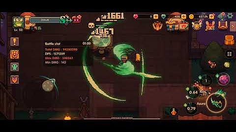 My Heroes SEA testing my wood ninja Dps & 1min dmg :p