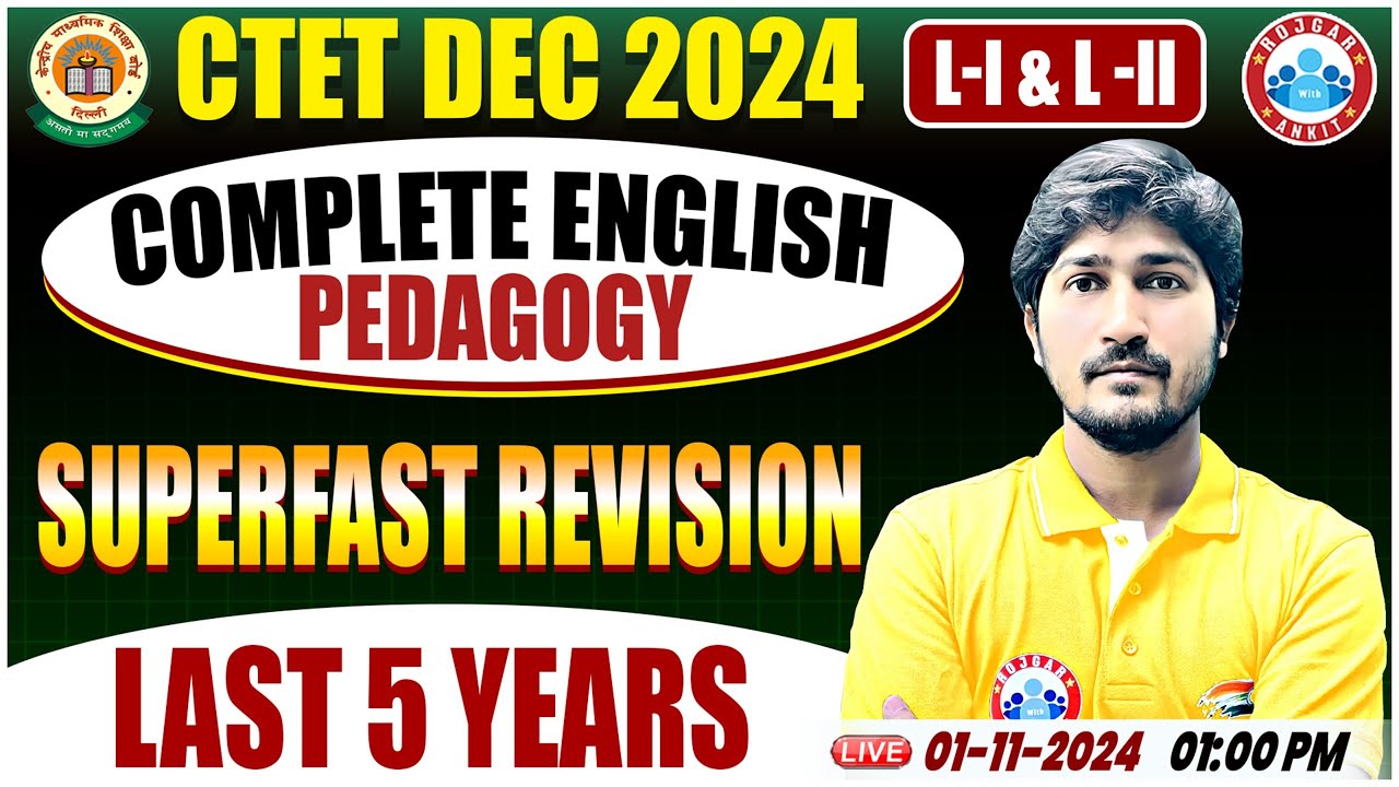 CTET Dec 2024 | CTET English Pedagogy (Last 5 Years) | English Pedagogy ...