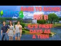Sims 4 Rags to Riches Part 61 RJ's First Teen Days #sims4