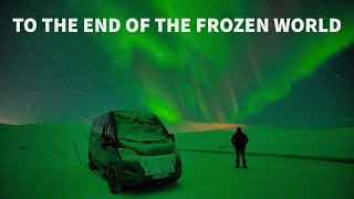 Surviving a Winter of Extreme Van Life. Freezing Camping, Aurora &amp; Snow Storm in the Arctic #vanlife
