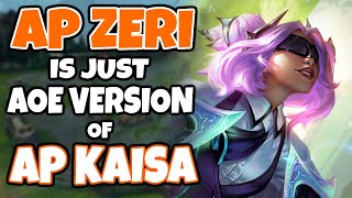 AP ZERI MID is just AP KAISA but AOE You can even CARRY GRANDMASTER with her | Challenger Zeri Mid