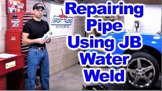 Repairing an Aluminum Coolant Pipe using Water Weld made by JB Weld at Howstuffinmycarworks