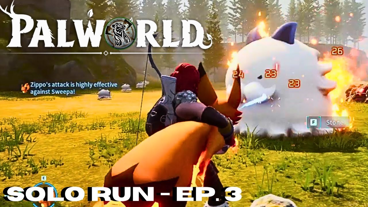 Our First World Boss! | Let's Play Palworld | Solo Run Ep.3 - YouTube