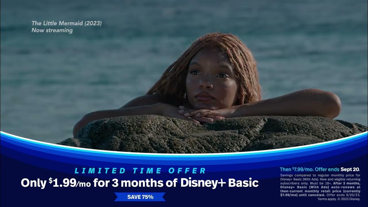 Save 75% - Disney's The Little Mermaid | Save 75% on Disney+ Basic | Limited Time Only