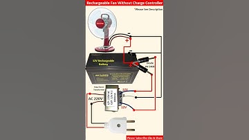 Rechargeable Fan Without Charge Controller | How to Make a Rechargeable Fan at Home | 12V ChargerFan