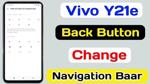 Vivo Y21e Back button Change Setting || Vivo Y21e Navigation Button Change Kaise Kare