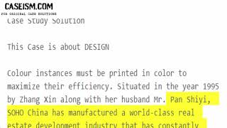 Soho China Design, Development, And Social Harmony Case Study Help - Caseism.com