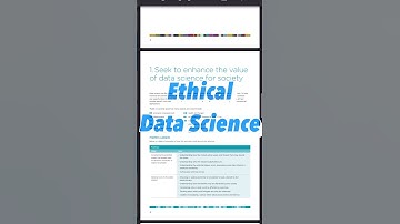 A Guide for Ethical Data Science 📕🎯📊 #datascience #ytshorts #techtter