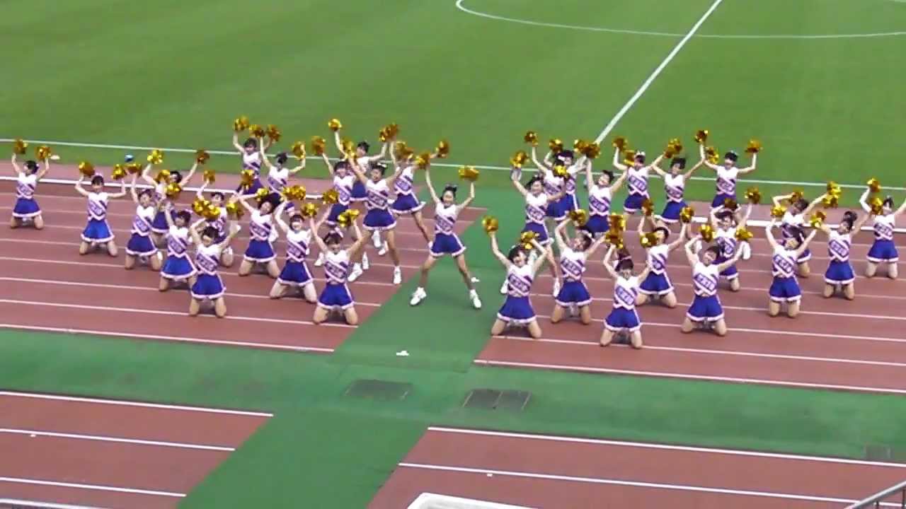 JR東日本カップ'12 早大vs慶大@市原臨海 HT：慶應義塾チア