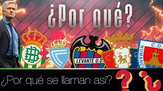 ¿Por qué los equipos SE LLAMAN ASÍ? | Rafael Escrig