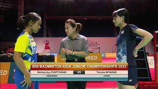 Final | Mutiara Ayu Puspitasari VS Tomoka Miyazaki | Badminton Asia Junior Championship 2023