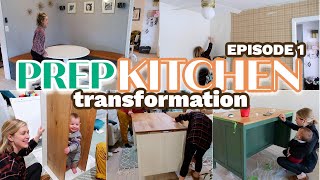 FROM BREAKFAST ROOM TO PREP KITCHEN | CREATING A FUNCTIONAL SPACE  | DIY ROOM TRANSFORMATION | EP. 1