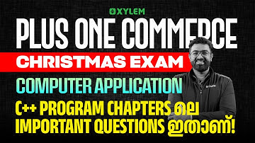 Plus One Commerce Christmas Exam - Computer Application | C++ Program Chaptersലെ Important Questions