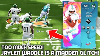 Jaylen Waddle Is A Madden Glitch! Too Much Speed! In Madden 23