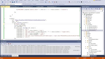 165 ASP .NET MVC - Render Menu Link data in Datatables and add Action button Group