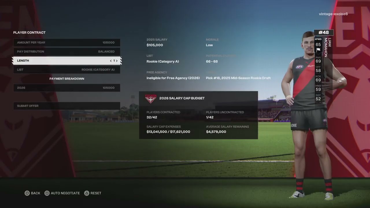 AFL 26 - Essendon Rebuild