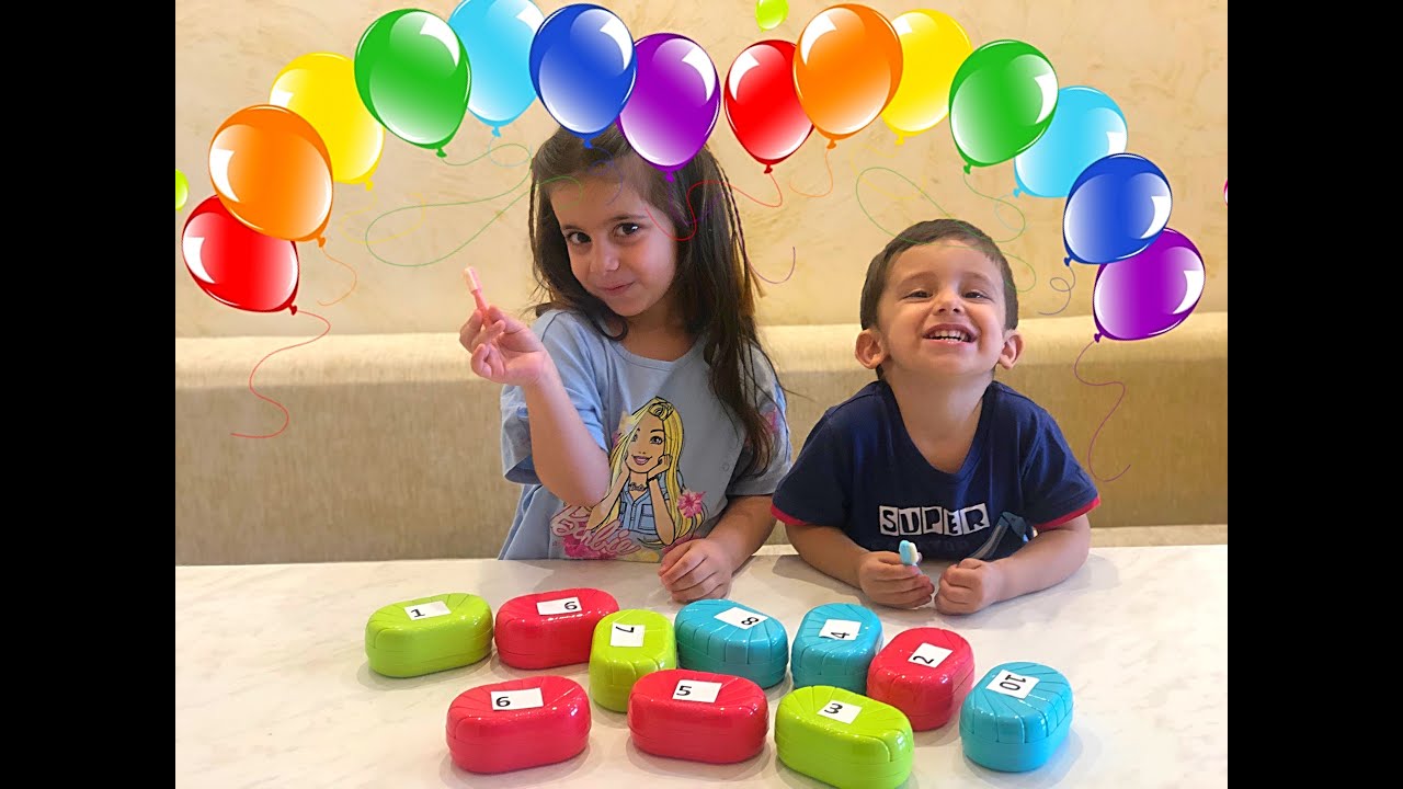 Шарики с СЮРПРИЗОМ! Шушка лопает ШАРИКИ! Что означают ЦИФРЫ??? - YouTube