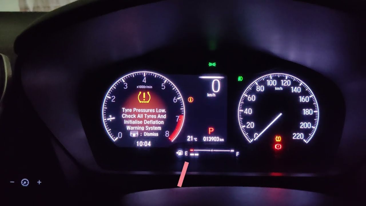 Сброс предупреждения о спуске шин Honda — Honda City/Elevate