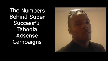 The Numbers Behind Super Successful Taboola Adsense Campaigns