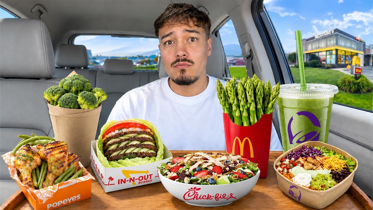 Heavy Fast Food I Only Ate the Healthiest Fast Food Items for 24 Hours - YouTube
