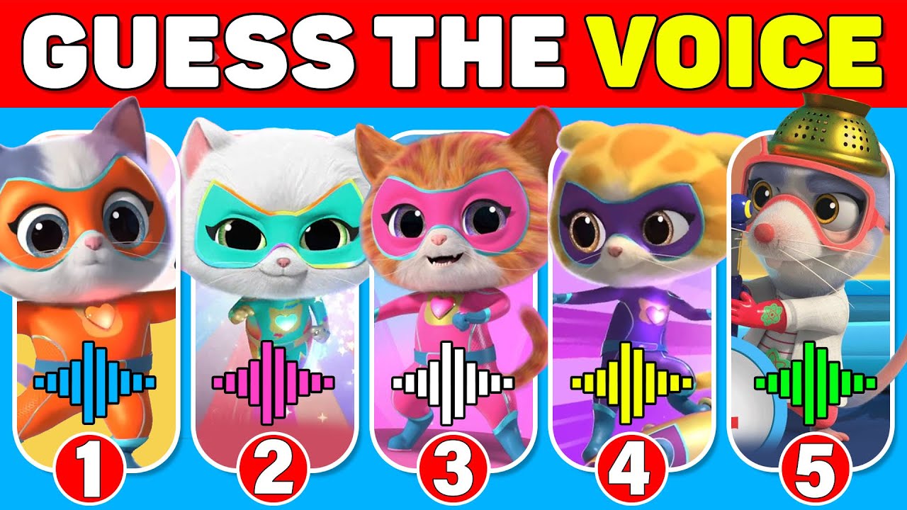 Guess the SuperKitties 😺 Characters by Their Voice - Quiz for Fans!