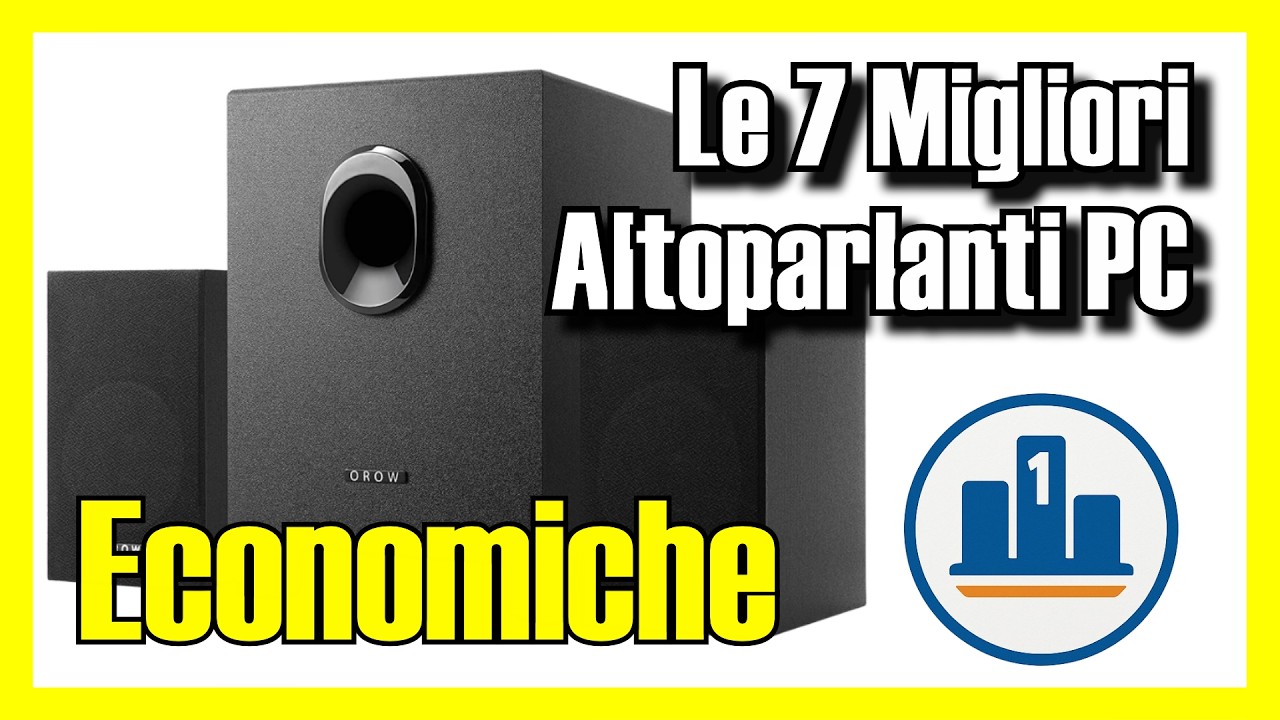 🔊 Le 7 MIGLIORI Altoparlanti PC ECONOMICHE su Amazon [2026] ✅ [Qualità/Prezzo] casse pc